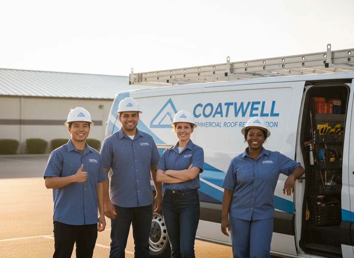 Commercial roof coating company in Vickery, OH