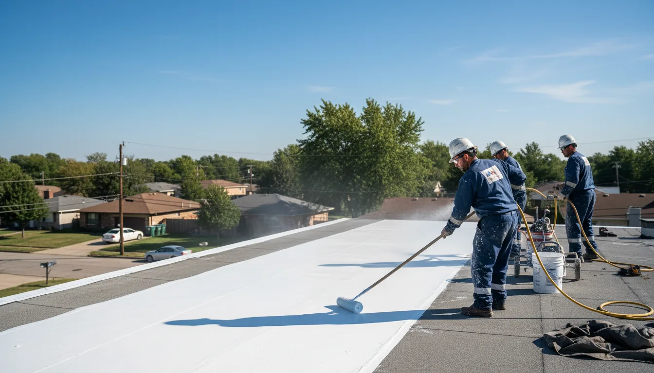 Commercial roof coating in Vickery, OH near me